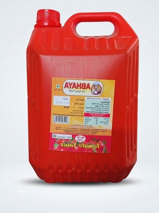 Abhaya Sauces Tomato Sauce 4.5 kg, reverse view