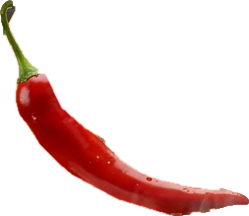 Red chilli tossed above the kadai