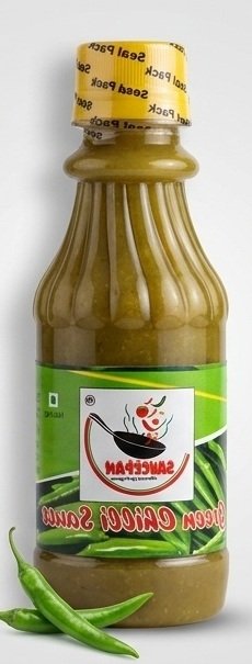 Saucepan Sauces Green Chilli Sauce 200 g, reverse view