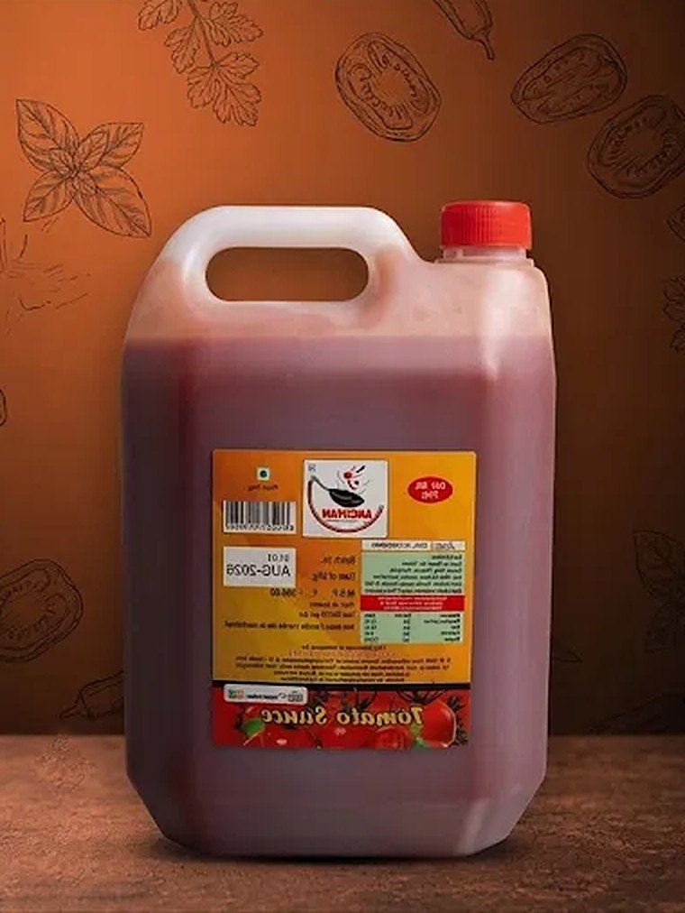 Saucepan Sauces Tomato Sauce 5 kg, reverse view